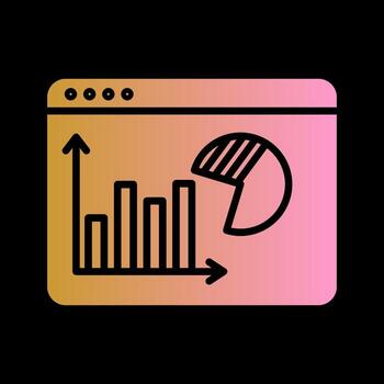 Data Visualization Icon Design vector