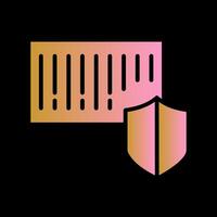 Barcode Security Icon Design vector