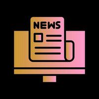 News Report Icon Design vector