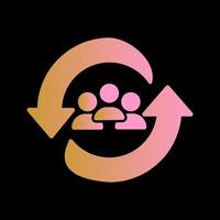 Career Change Icon Design vector