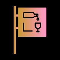 Wine Bar Sign Icon Design vector