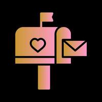 Mailbox with Mail Icon Design vector