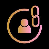 Contact Links Icon Design vector