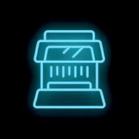 Neon sign representing a store open late at night vector