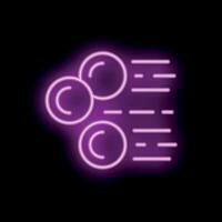 Neon style icon showing copyright symbol transforming into money vector