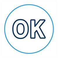 OK and approve icon concept vector