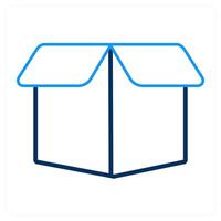 Drop box and logo icon concept vector