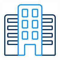 Building and modern building icon concept vector