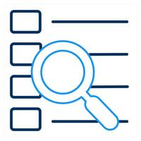 Search menu and menu icon concept vector