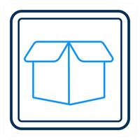 Drop box and logo icon concept vector