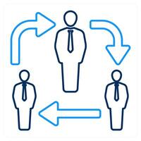 Network and link icon concept vector