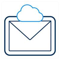 Cloud message and talk icon concept vector