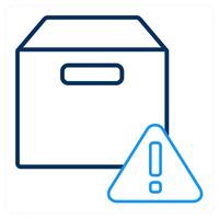 Box information and help icon concept vector
