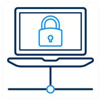 Connection and data privacy icon concept vector