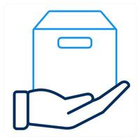 Forward Parcel and parcel icon concept vector