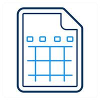 Excel Sheet and file icon concept vector