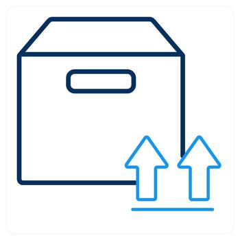 Upload Folder and open icon concept vector