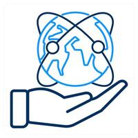 Save Earth and nature icon concept vector