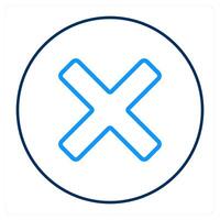 delete and remove icon concept vector