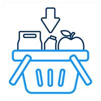 shopping cart and cart icon concept vector
