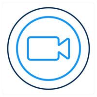 call and media icon concept vector
