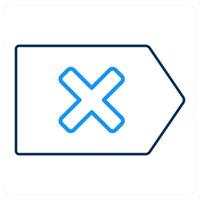 delete and remove icon concept vector