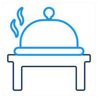 Cook and meal icon concept vector