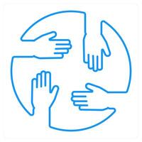 teamwork and team icon concept vector
