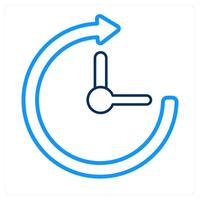 time and clock icon concept vector
