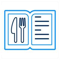 menu and menu icon concept vector