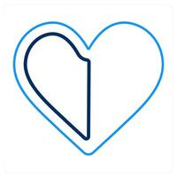 care and heart icon concept vector