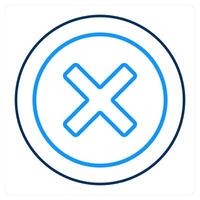 delete and remove icon concept vector