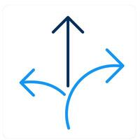 Pathway and board icon concept vector