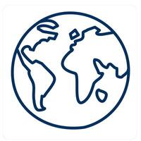 Global and earth icon concept vector