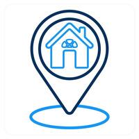 Location and map icon concept vector