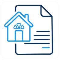 House Documents and papers icon concept vector