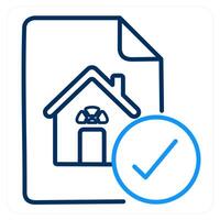 Architectural Terms and home icon concept vector