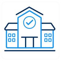 Checking Real estate and list icon concept vector