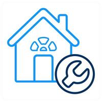 Windows and real estate icon concept vector