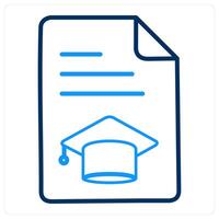 Certificate and document icon concept vector