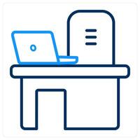 Desk and school icon concept vector