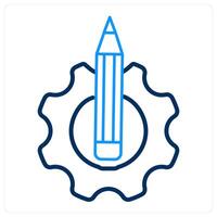 Write and note icon concept vector