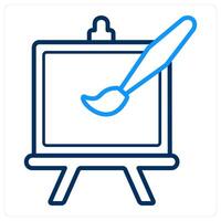 Drawing and class icon concept vector