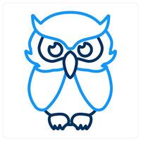 Smart Classes and owl icon concept vector