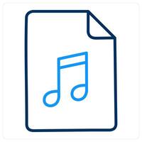 Audio Song and music icon concept vector