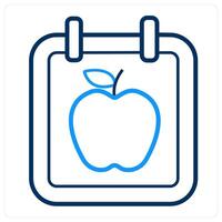 Schedule and day icon concept vector