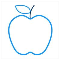 Apple and food icon concept vector