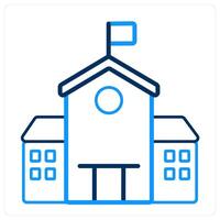 School and building icon concept vector