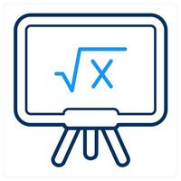 Mathematics and calculator icon concept vector