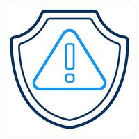 Warning and secure icon concept vector